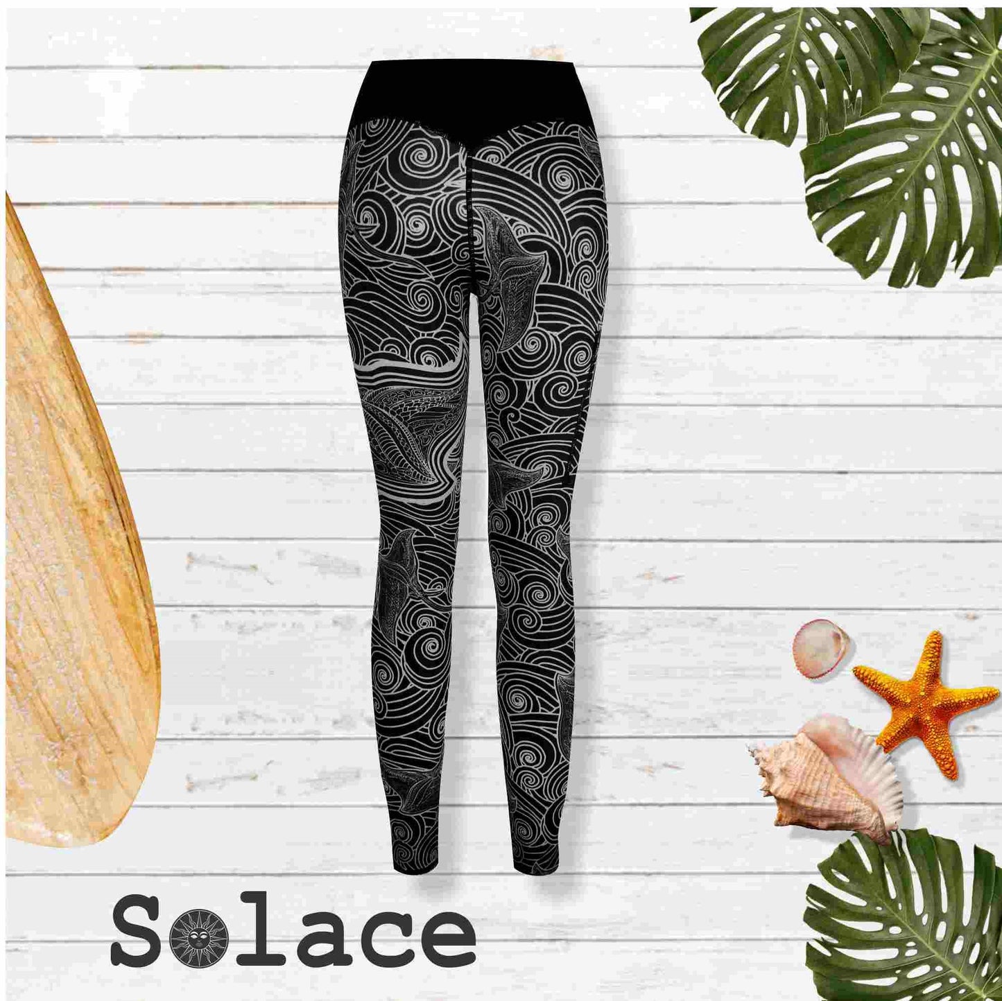 Solace Manta-Ray Print Three Quarter legging