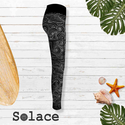 Solace Manta-Ray Print Three Quarter legging