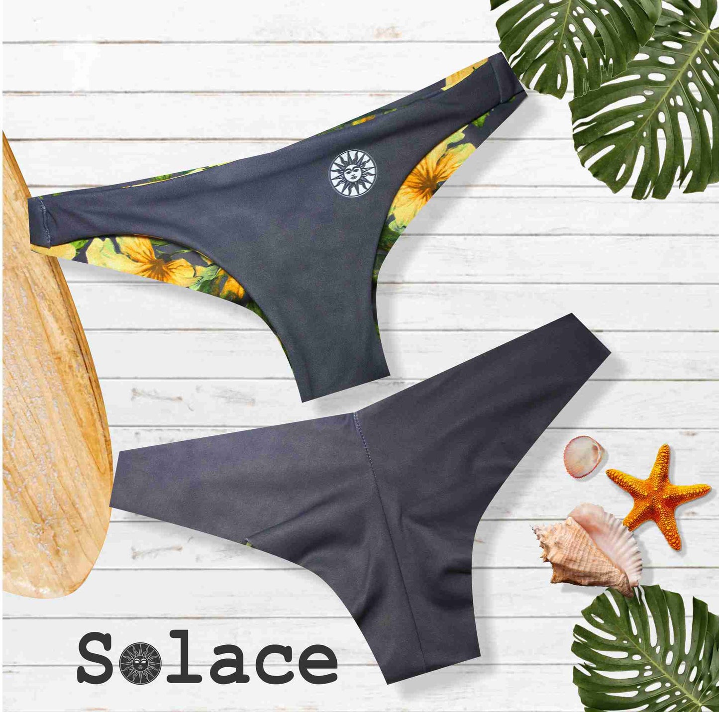 Solace Aloha Reversible Cheeky Bikini Bottom