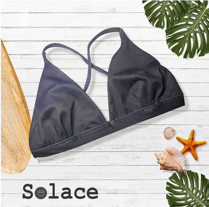 Solace Aloha Reversible Halter Style X back Bikini Top