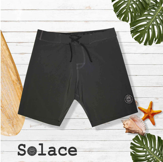 Solace Grey Lasercut Adventurer's Boardshorts