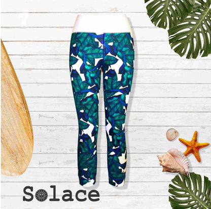 Solace Havana Print 3 quarter Leggings