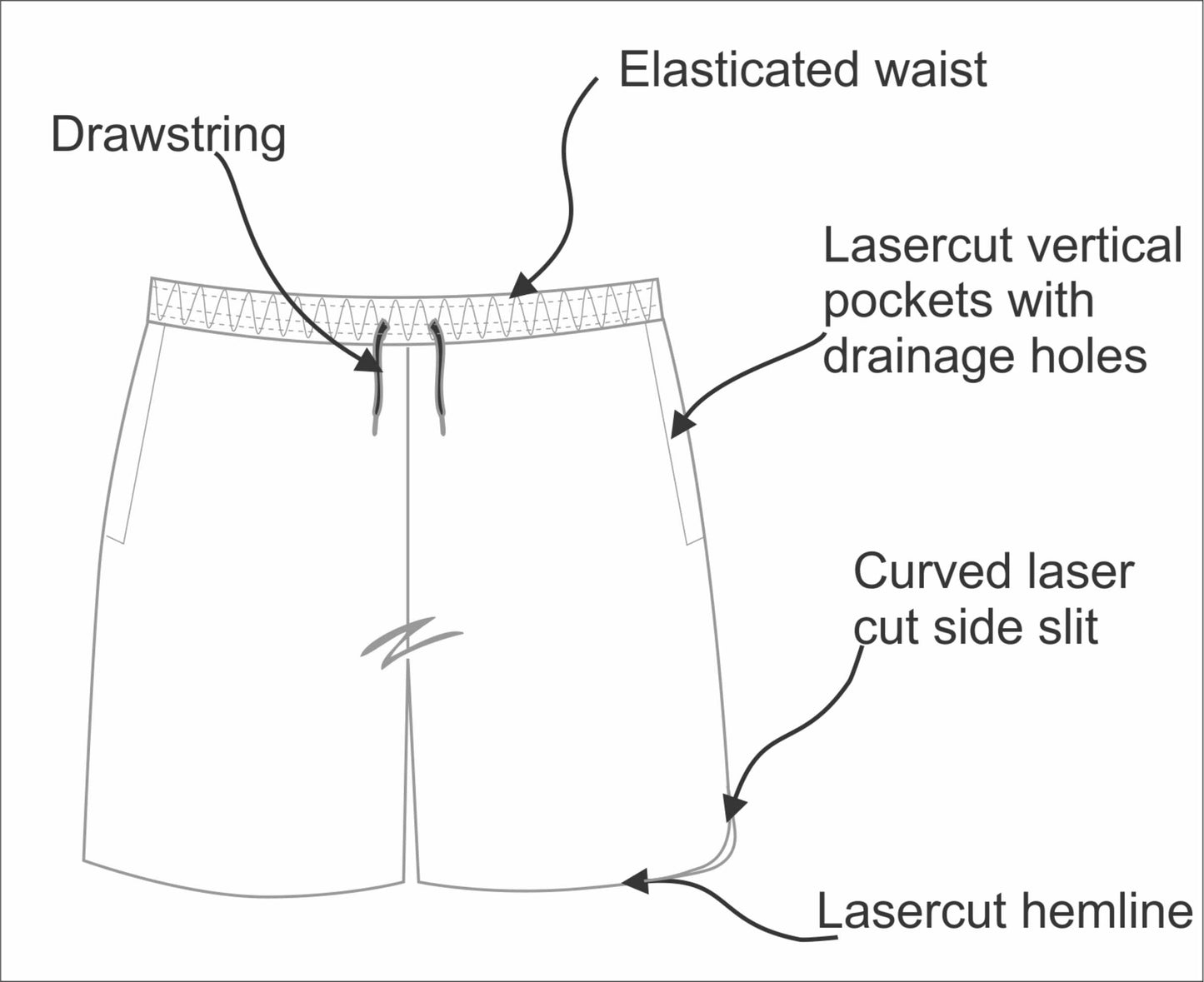 Solace Nihoa Lasercut Adventurer's Shorts