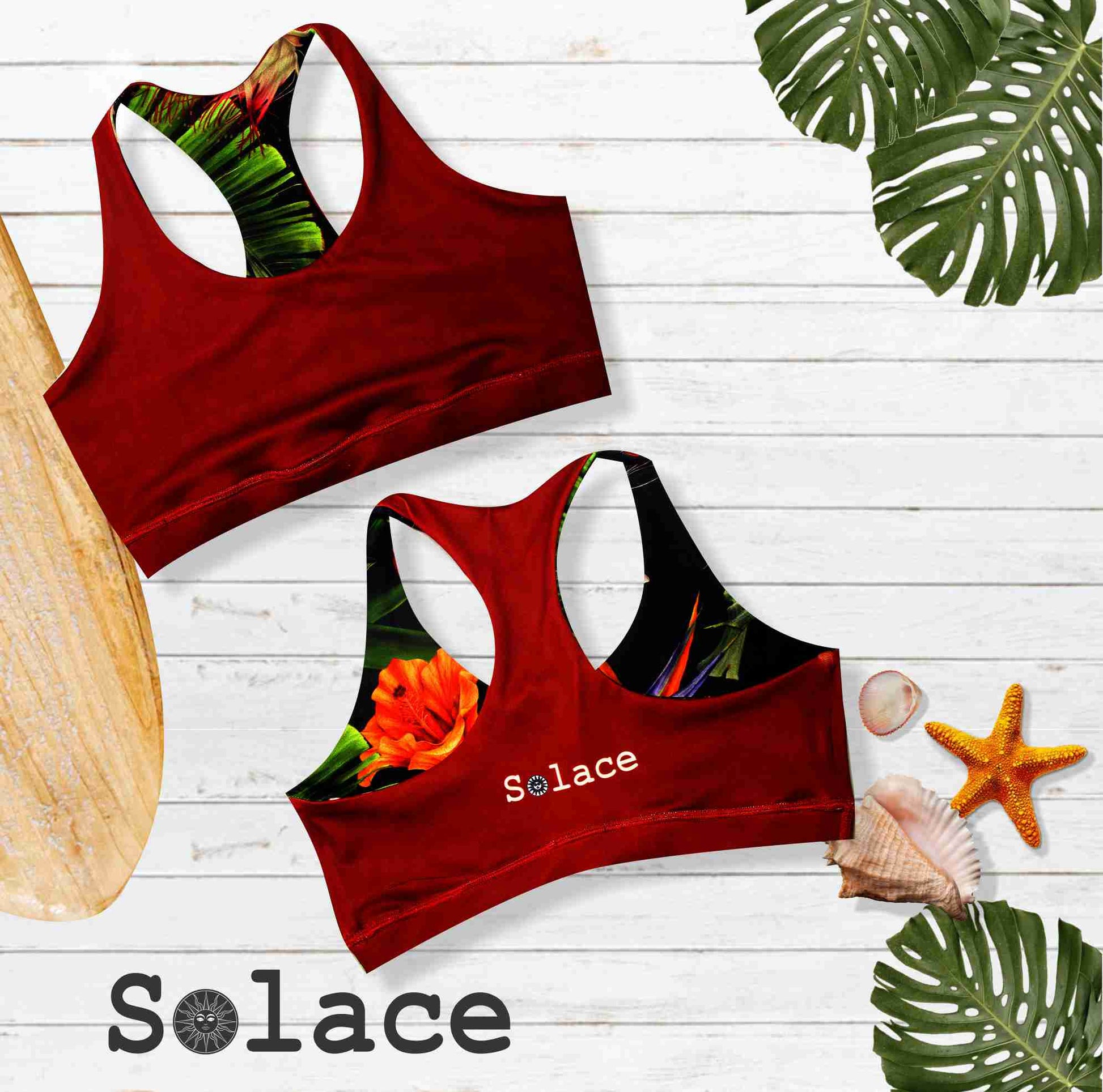 Solace Tropicana Reversible Crop Top