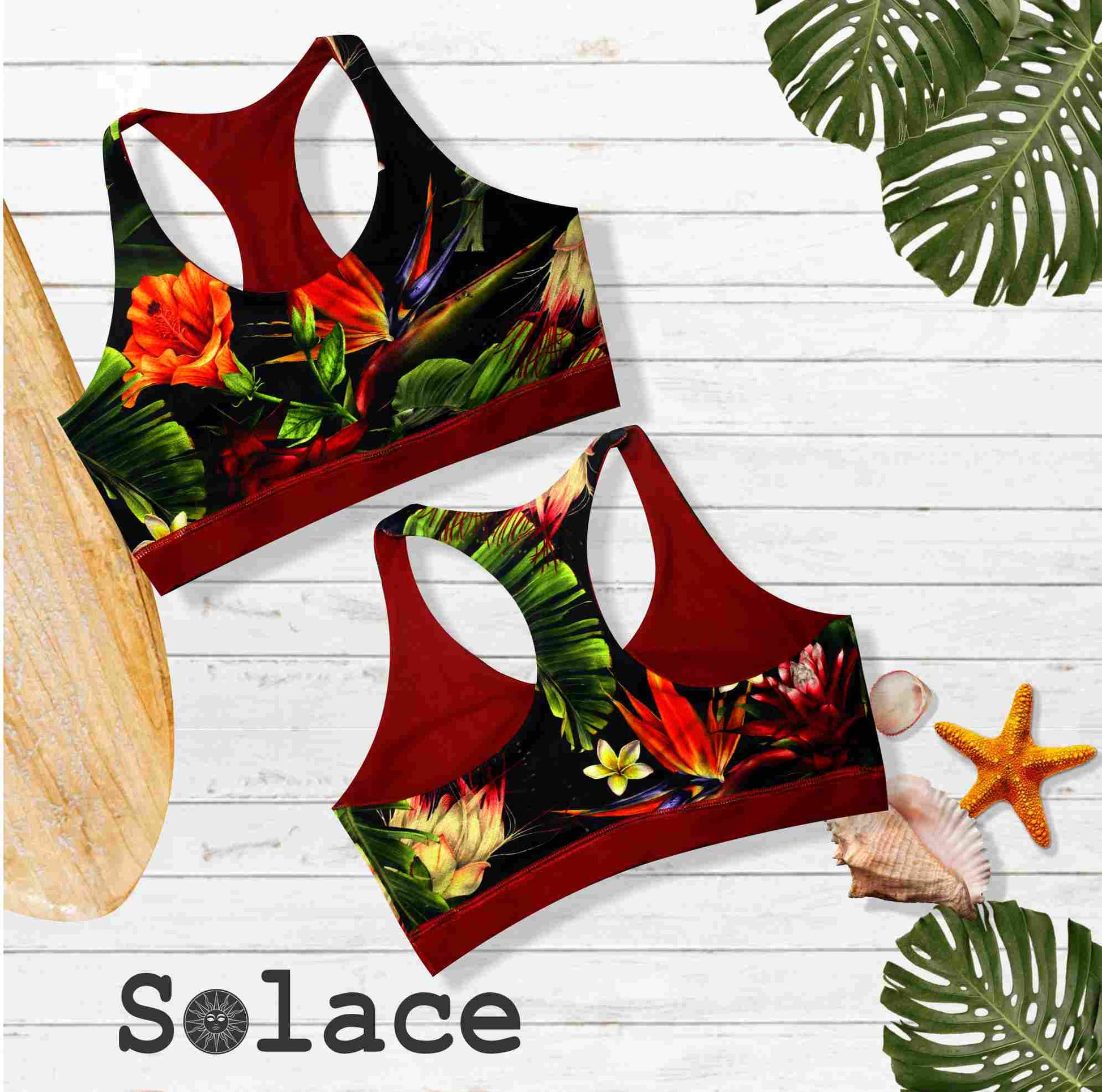 Solace Tropicana Reversible Crop Top