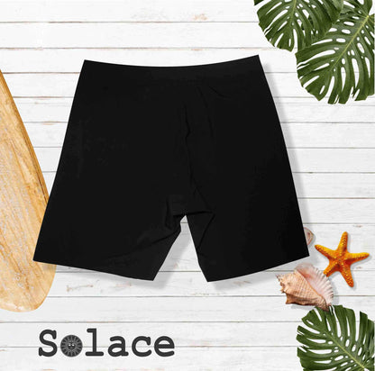 Solace Black Lasercut Adventurer's Boardshorts