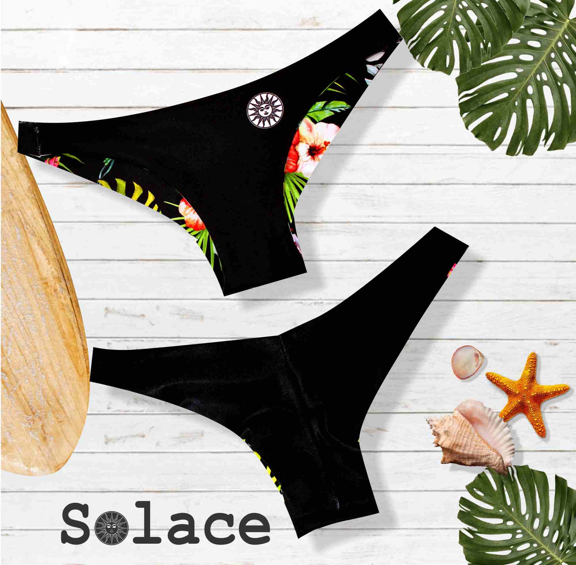 solace hummingbird bikini bottom black