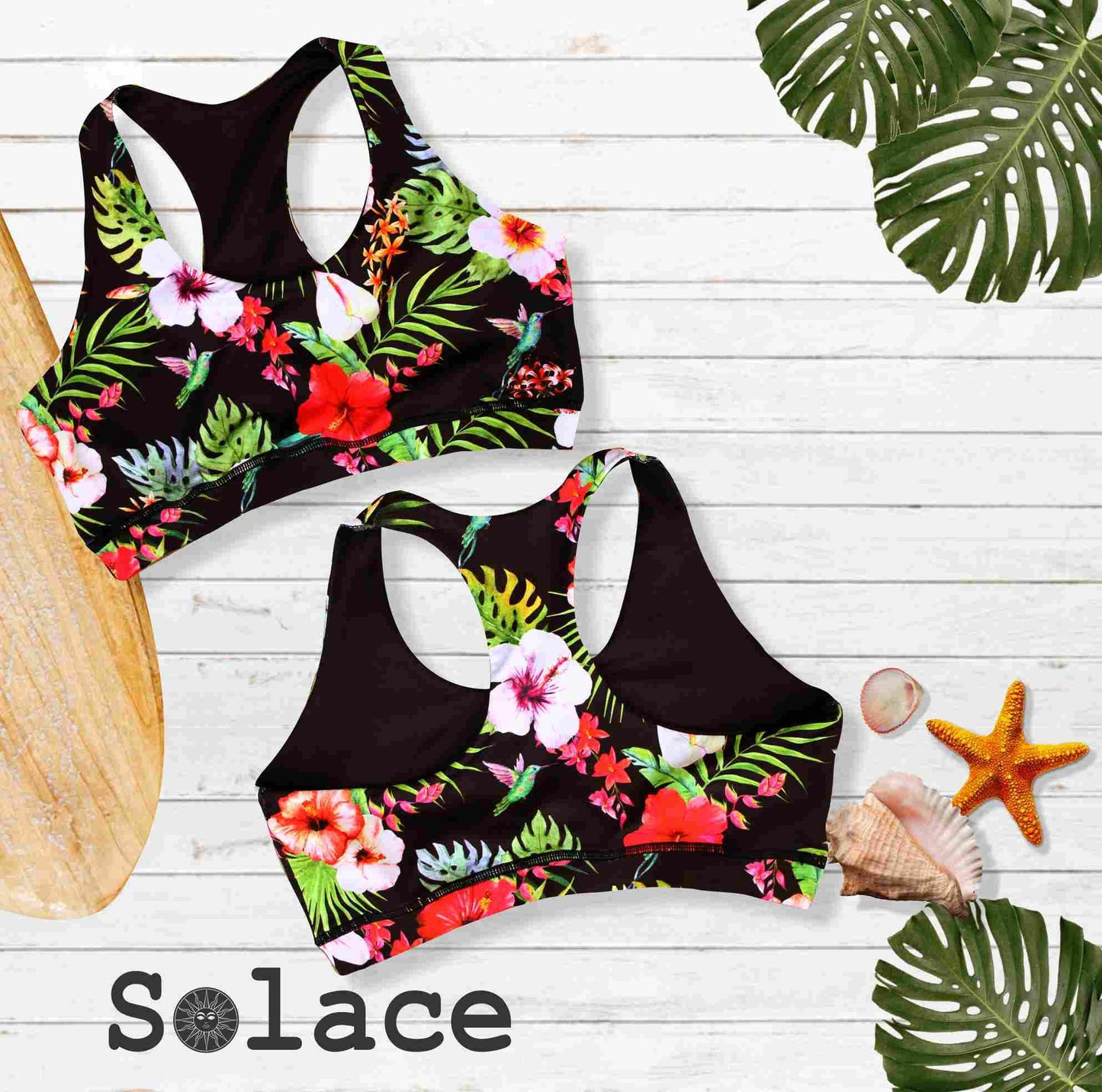 Solace Hummingbird Reversible Crop Top