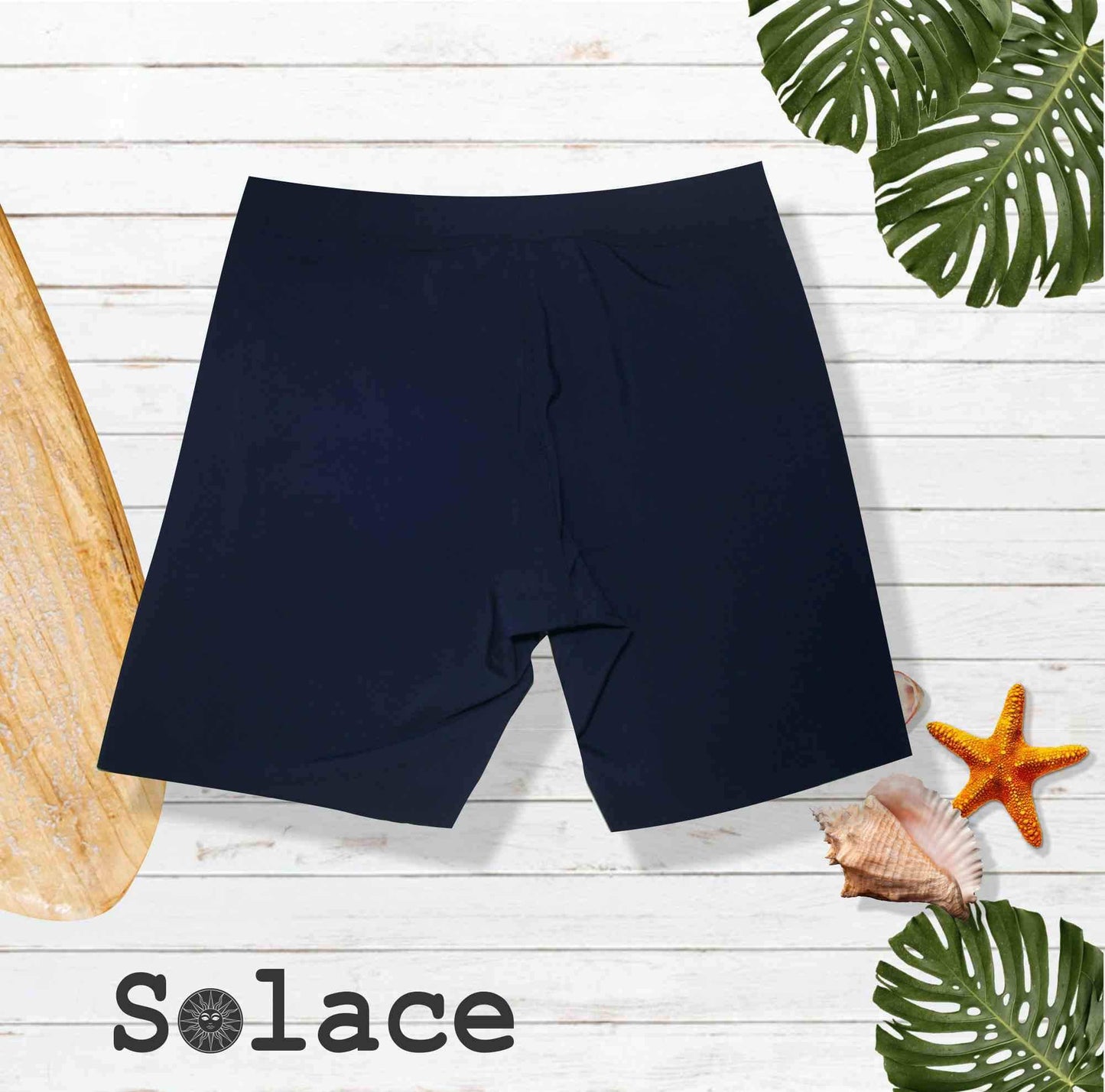 solace navy boardies back