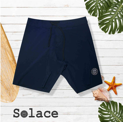 solace navy boardies back